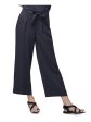 B NEW YORK Womens Navy Wide Leg Pants Hot on Sale