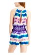 BEBOP Womens Tie Tie Dye Sleeveless Halter Romper For Discount