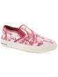 SUN STONE Mens Red Tie Dye Goring Cushioned Reins Round Toe Platform Slip On Sneakers Shoes M Fashion