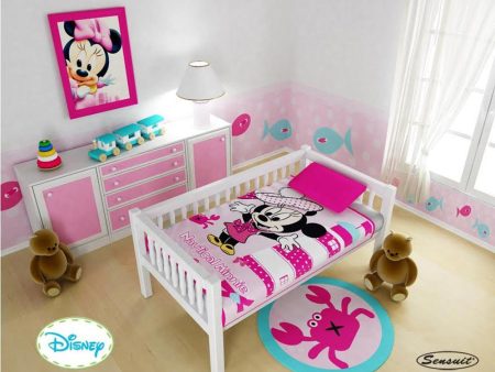 cobija cuna minnie fucsia   disney For Sale