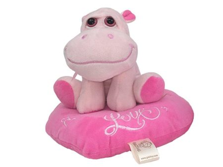 peluche hipopotamo enamora rosado de 20 cm   boof Fashion