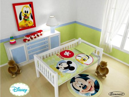 cobija cuna mickey y pluto   disney on Sale