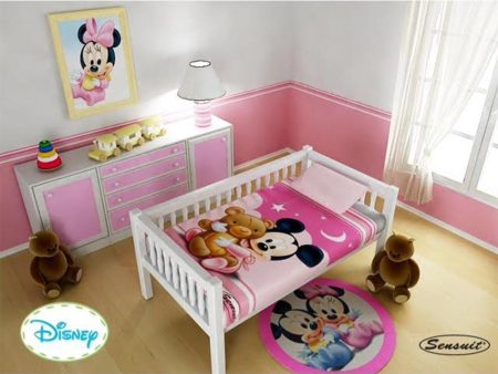 cobija cuna minnie rosado   disney For Sale