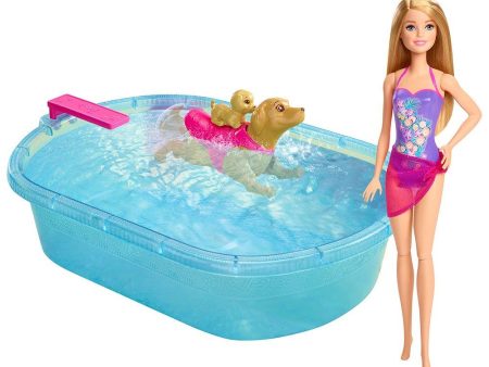 barbie piscina nado con perritos on Sale