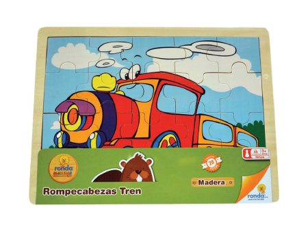 rompecabezas  madera tren Supply